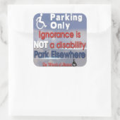 Onwetendheid is geen Disability Sticker (Tas)