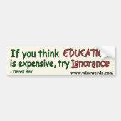 Onwetstekker - licht bumpersticker (Voorkant)