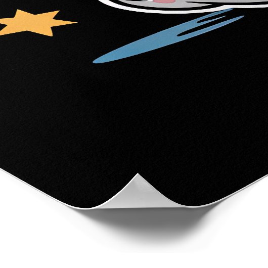 Onwillige Morning Feline Poster (Hoek)