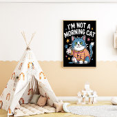 Onwillige Morning Feline Poster