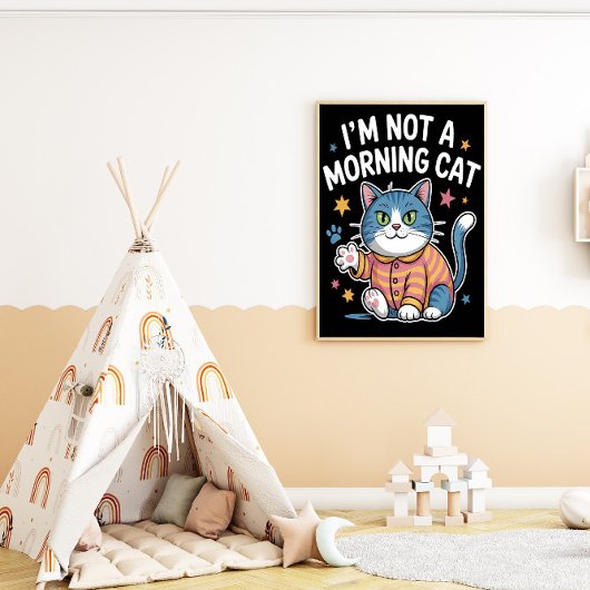 Onwillige Morning Feline Poster