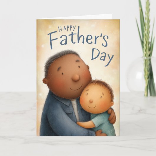 Onwrikbaar geloof en liefde Vaderdag Kaart (Voorkant)