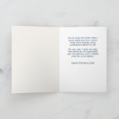 Onwrikbaar geloof en liefde Vaderdag Kaart (Binnen)