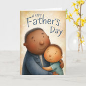 Onwrikbaar geloof en liefde Vaderdag Kaart (Gele Bloem)