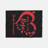Onwrikbaar Warrior Heart Stroke Awareness Month 20 Fleece Deken (Voorkant (Horizontaal))