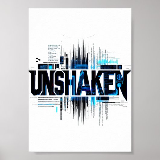 ONWRIKBARE Cyberpunk Typografie Poster (Voorkant)