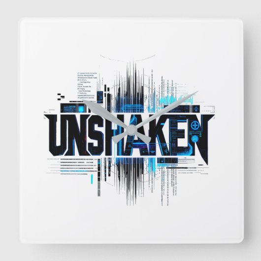 ONWRIKBARE Cyberpunk Wandklok (Voorkant)