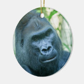 Onwrikbare Sterkte Silverback Gorilla Kito Keramisch Ornament (Links)
