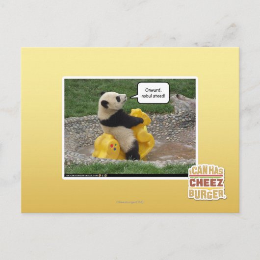 Onwurd, nobul steed! briefkaart (Voorkant)