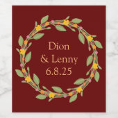 Onyx Black Velvet | Chalkboard Grunge Wijn Etiket (Enkel label)