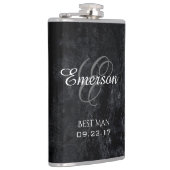 Onyx Black Velvet | Grunge Bridal Party Keepomwill Heupfles (Rechts)