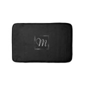 Onyx Black Velvet | Monogram karton Badmat (Voorkant)