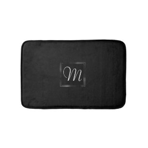 Onyx Black Velvet Monogram karton Badmat