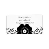 Onyx Bloom-adreslabel Etiket (Voorkant)