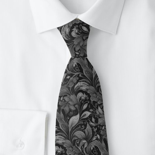 Onyx Botanische Batik Stropdas