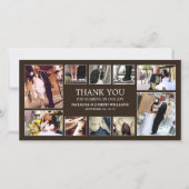 ONYX COLLAGE | BRUILOFT BEDANKT KAART (Voorkant)
