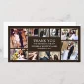 ONYX COLLAGE | BRUILOFT BEDANKT KAART (Voorkant / Achterkant)