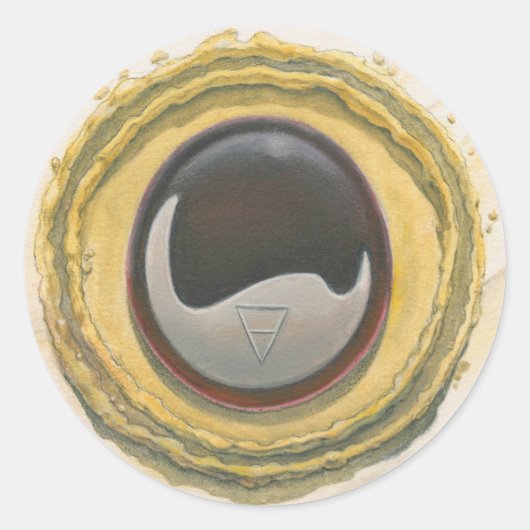 Onyx Core Ronde Sticker (Voorkant)