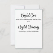 Onyx Crystal Betekenis Kaart (Achterkant)