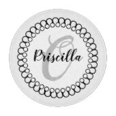 Onyx Decorative Circular Monogram Cutting Board Snijplank (Voorkant)