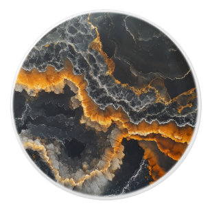 Onyx Edelsteen Natuur Patroon Keramische Knop