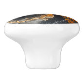 Onyx Edelsteen Natuur Patroon Keramische Knop (Zijkant)