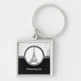 Onyx Eiffel Tower Sleutelhanger