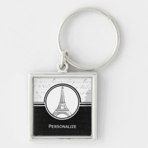 Onyx Eiffel Tower Sleutelhanger