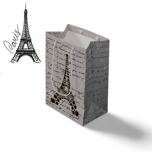 Onyx Eiffeltoren Medium Gift Bag Cadeauzakje