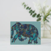 Onyx Elephant Briefkaart (Staand voorkant)