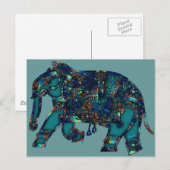 Onyx Elephant Briefkaart (Voorkant / Achterkant)