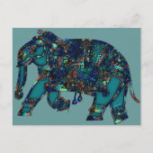Onyx Elephant Briefkaart (Voorkant)