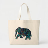 Onyx Elephant Grote Tote Bag (Voorkant)