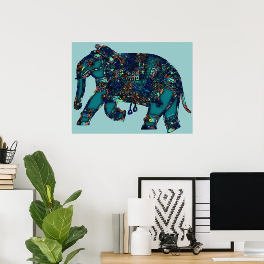 Onyx Elephant Poster (Thuiskantoor)