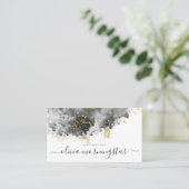 Onyx en gouden Nugget Abstract Visitekaartje (Staand voorkant)