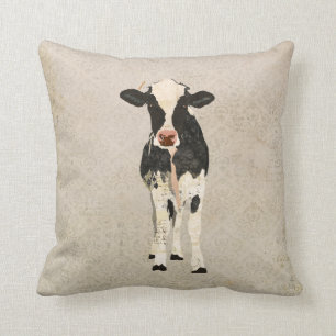 Onyx en ivoren kow MoJo Pillow Kussen