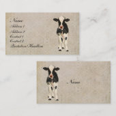 Onyx en Ivory Cow Visitekaartje/Labels Visitekaartje (Voorkant / Achterkant)
