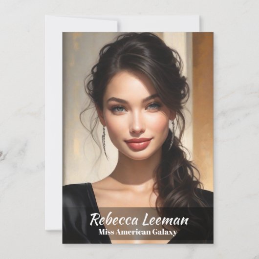 Onyx Fade Pageant handtekening Kaart (Voorkant)