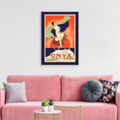  onyx-fietsreclame canvas afdruk (Insitu (Woonkamer))