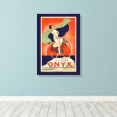  onyx-fietsreclame canvas afdruk (Insitu (Houten vloer))