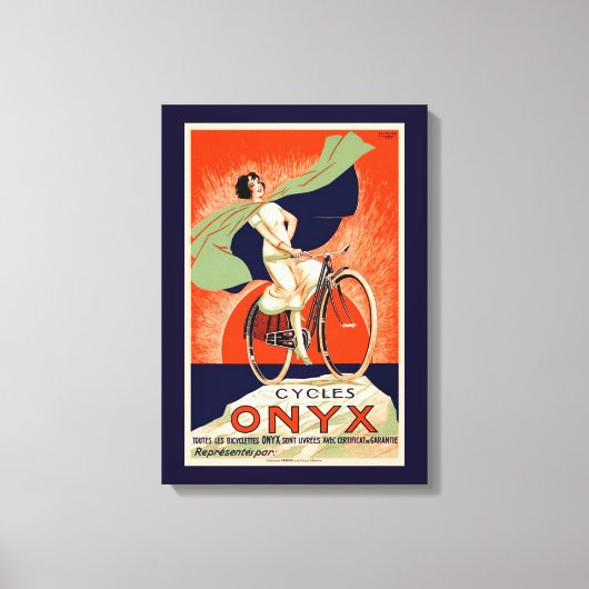  onyx-fietsreclame canvas afdruk (Voorkant)