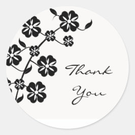 Onyx Floral Burst Dank u Sticker