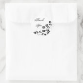 Onyx Floral Swirl Dank u Sticker (Tas)