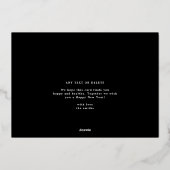 Onyx Fotocollage Lijsten Modern Joyful Moments Folie Feestdagenkaart (Achterkant)