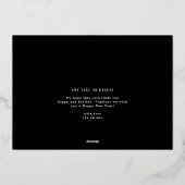 Onyx Fotocollage Lijsten Moderne Vrolijke Kerst Folie Feestdagenkaart (Achterkant)