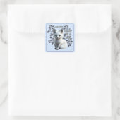 Onyx - Hart van een Leeuw Vierkante Sticker (Tas)