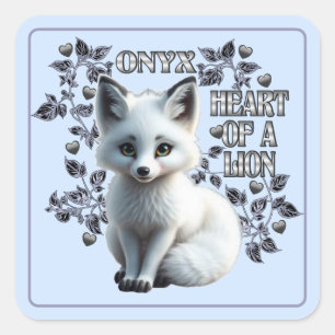 Onyx - Hart van een Leeuw  Vierkante Sticker