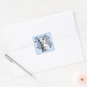 Onyx - Hart van een Leeuw Vierkante Sticker (Envelop)