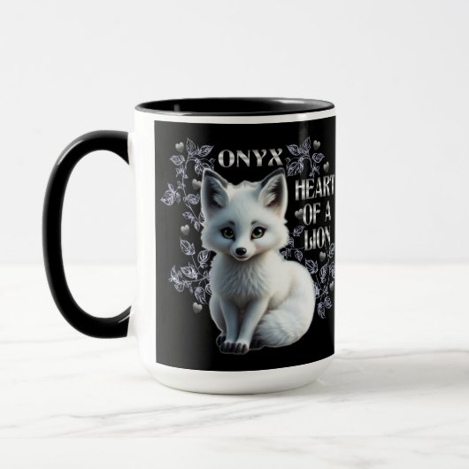 Onyx - Hart Van Een Zwarte Leeuw Mok (Links)