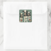 Onyx & Ivoor Koeien Sticker (Tas)